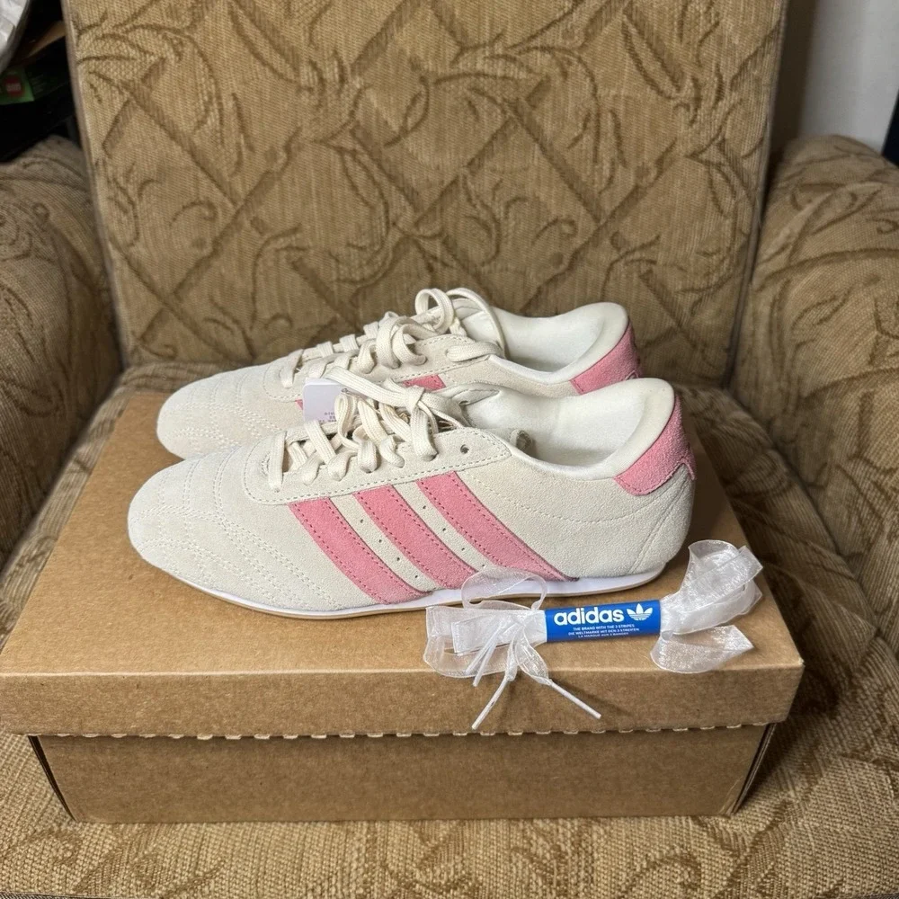 Adidas Taekwondo Lace J Women's Size 8 - Off White Bliss Pink Pink Fusion JQ4491